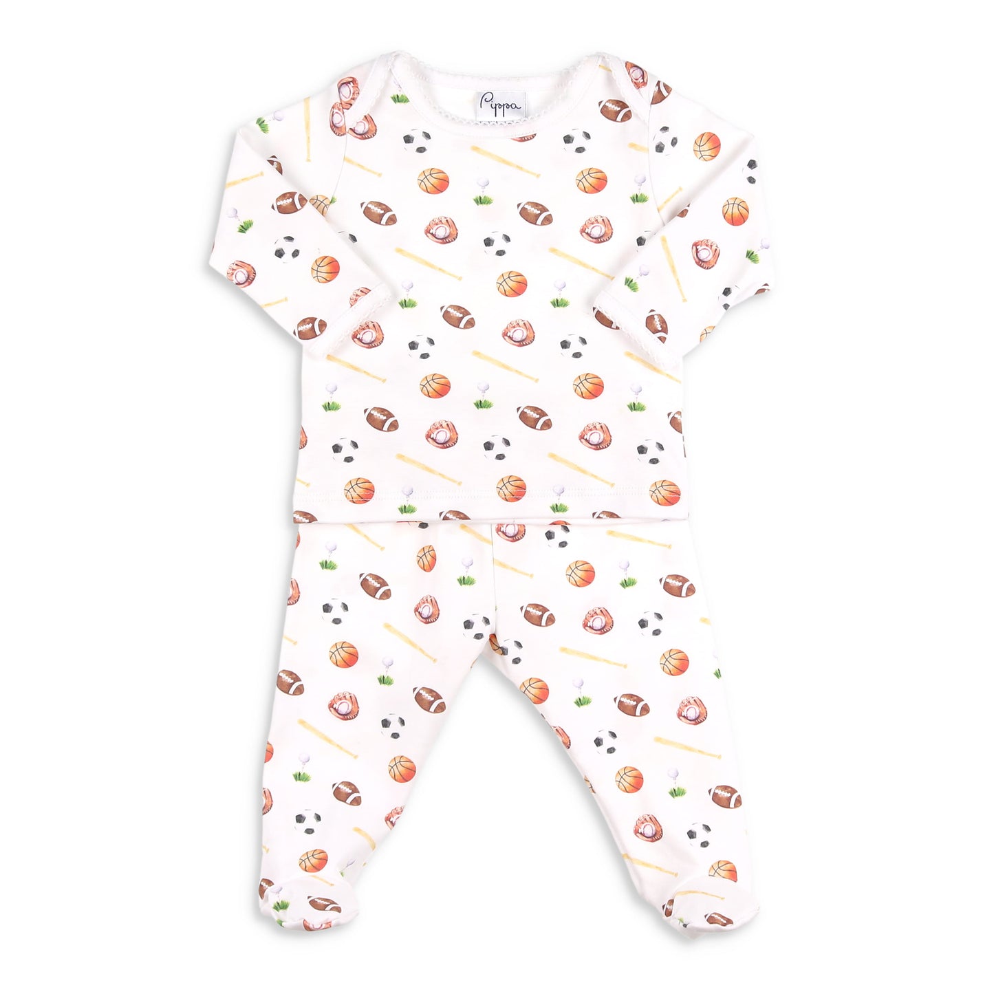 Sports Pima Layette Set