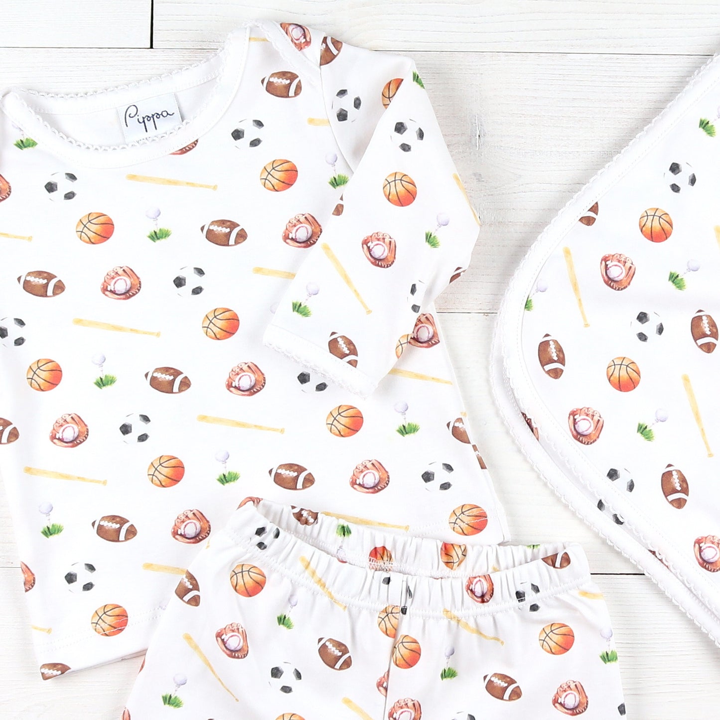 Sports Pima Baby Blanket