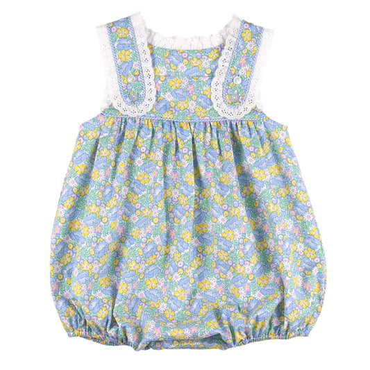 Girls Eyelet Bubble - Spring Blooms