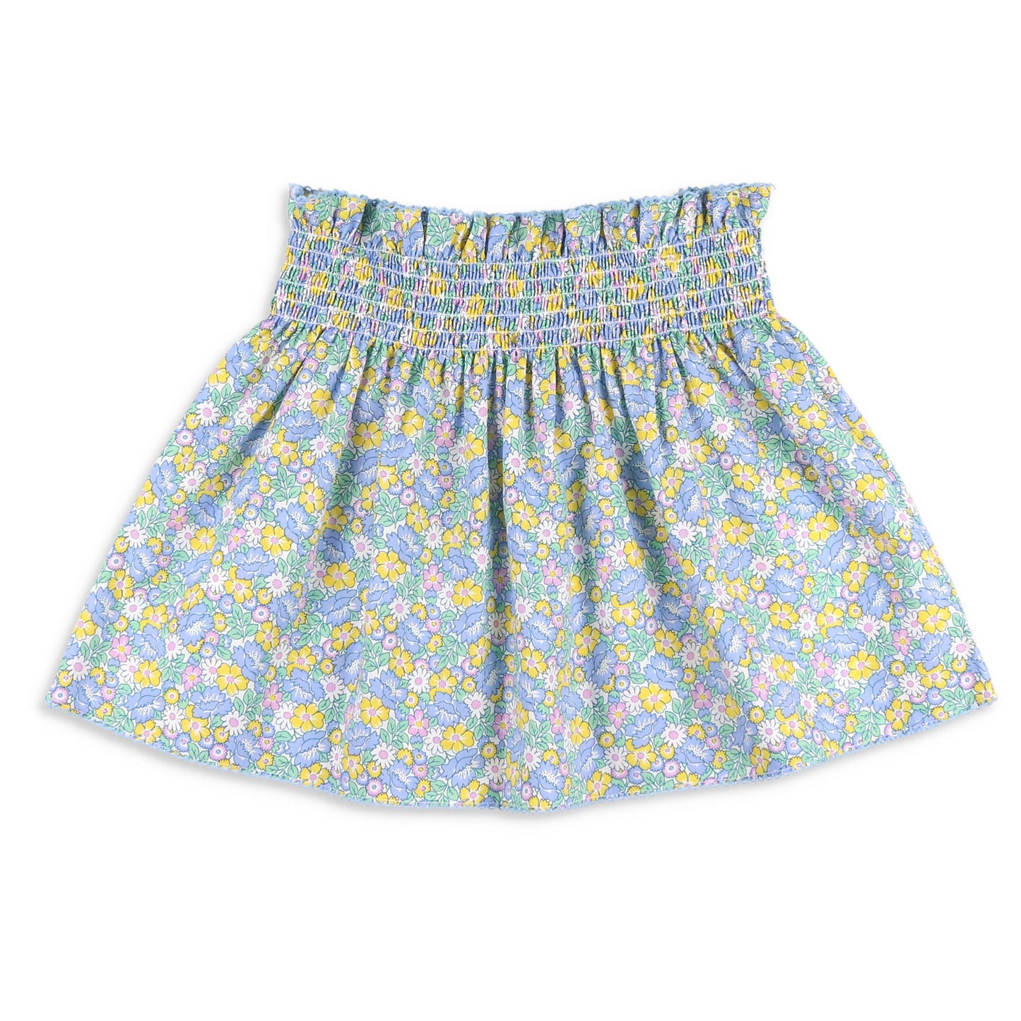 Girls Smocked Mae Skirt - Spring Blooms