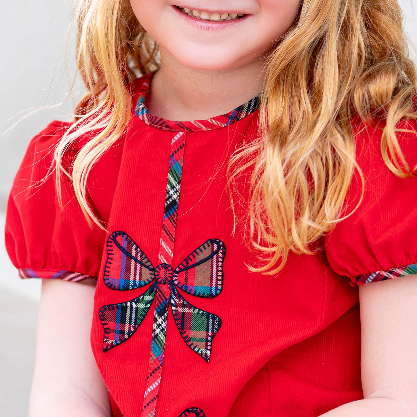 Girls Madison Dress - Stewart Plaid