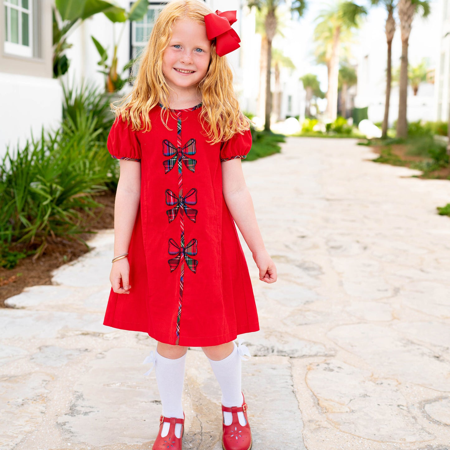 Girls Madison Dress - Stewart Plaid