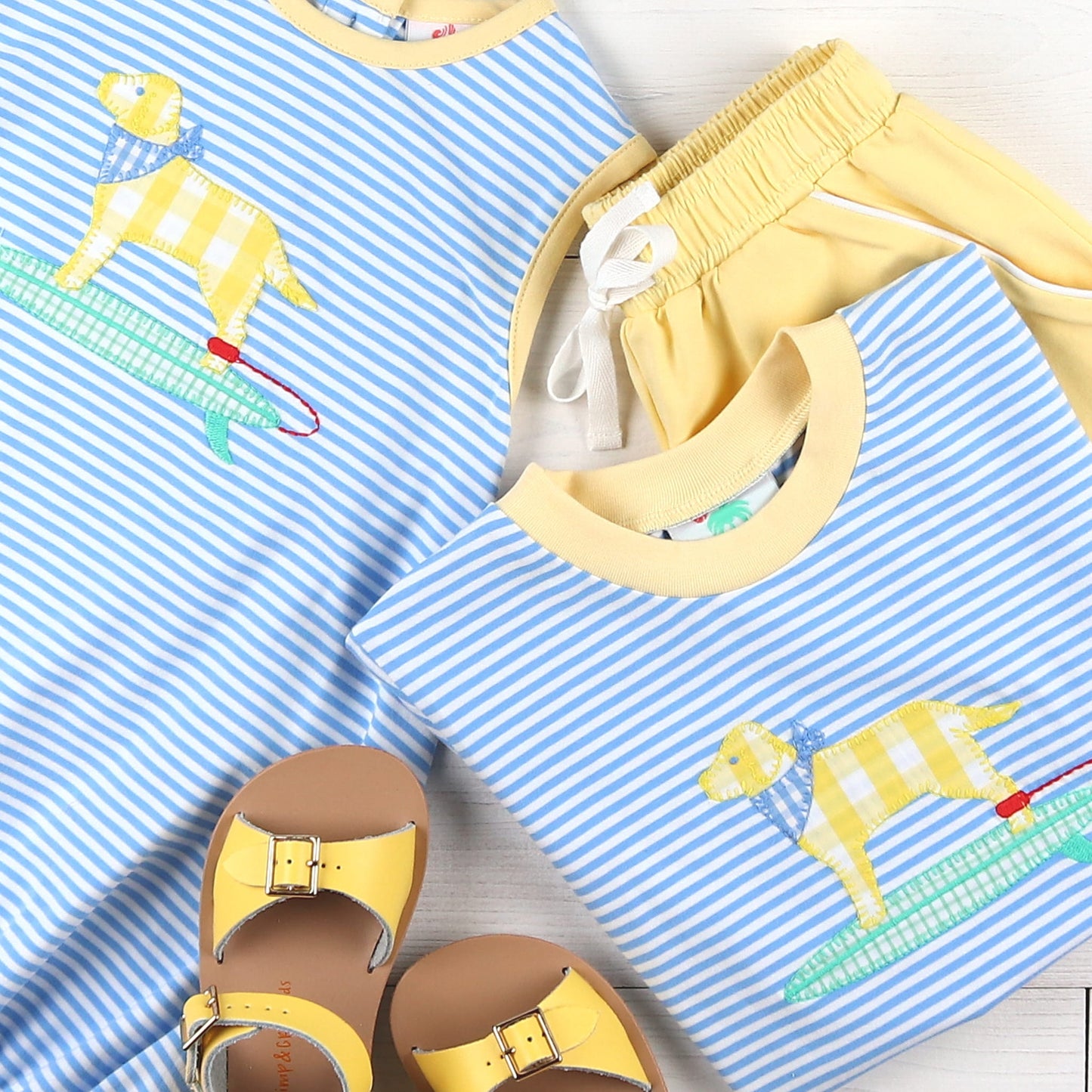 Boys Applique Bubble - Hang Ten