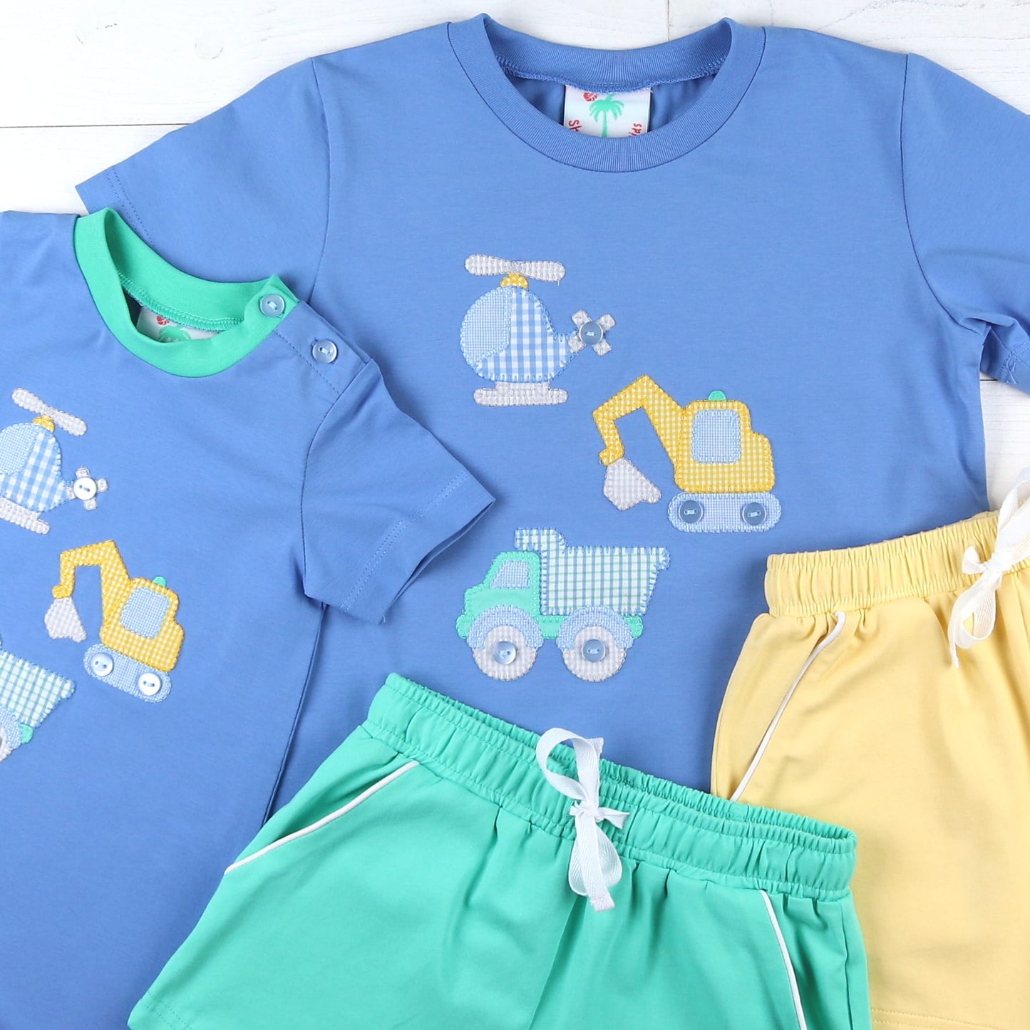 Boys Applique Romper -Things That Go