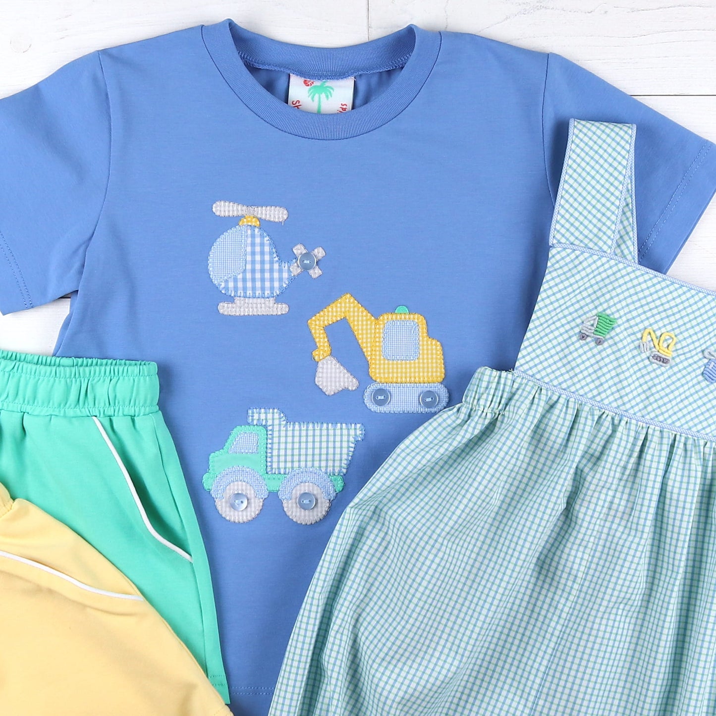 Boys Embroidered Bubble - Things That Go