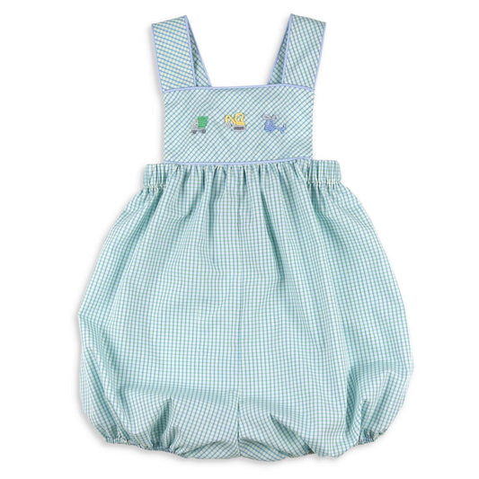 Boys Embroidered Bubble - Things That Go