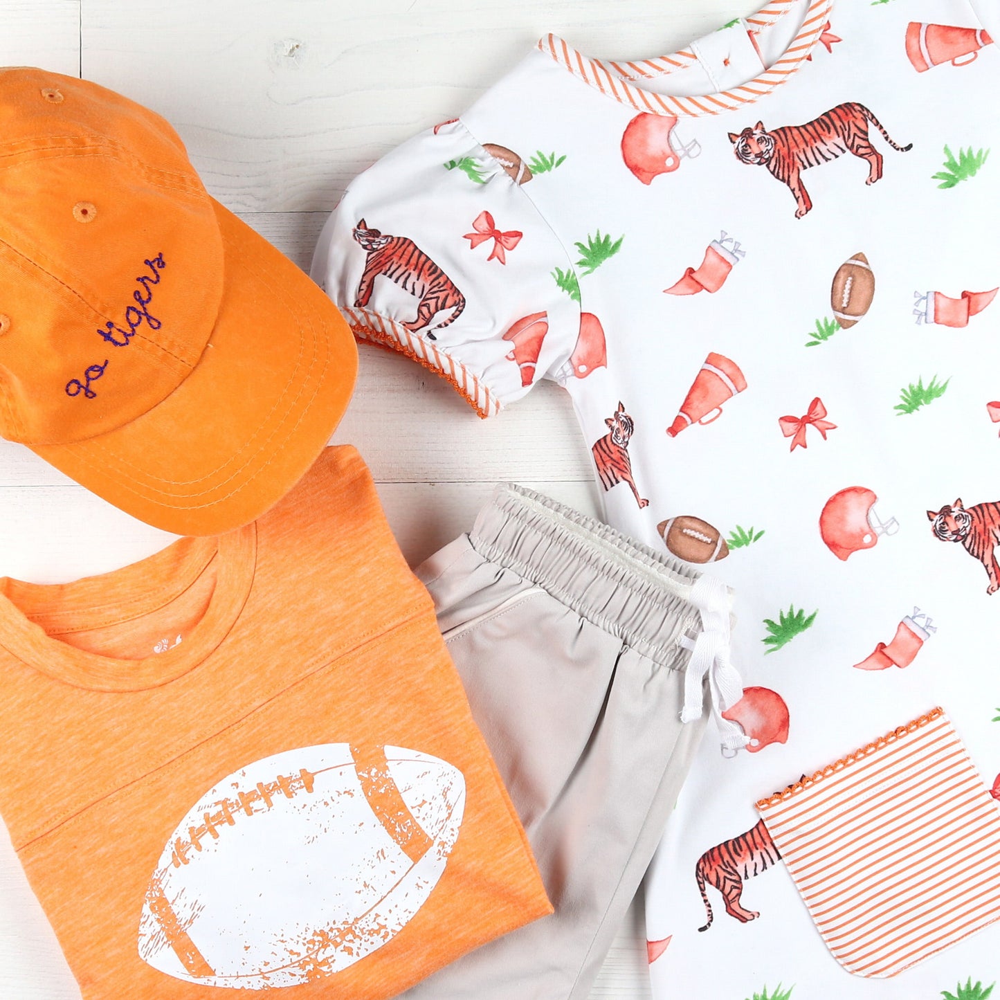 Orange Football Jersey Tee