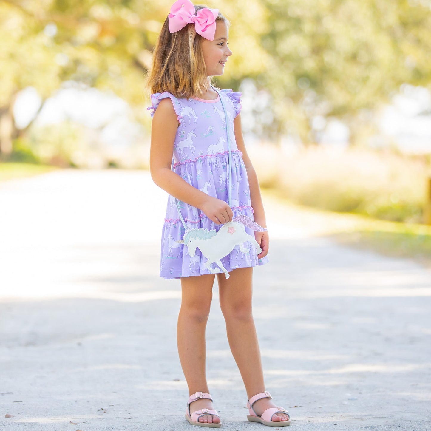 Girls Twirl Dress - Unicorn