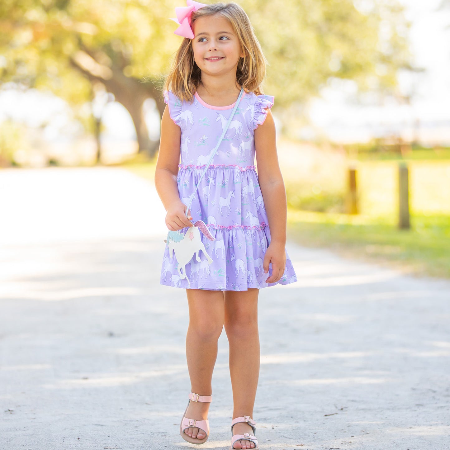 Girls Twirl Dress - Unicorn