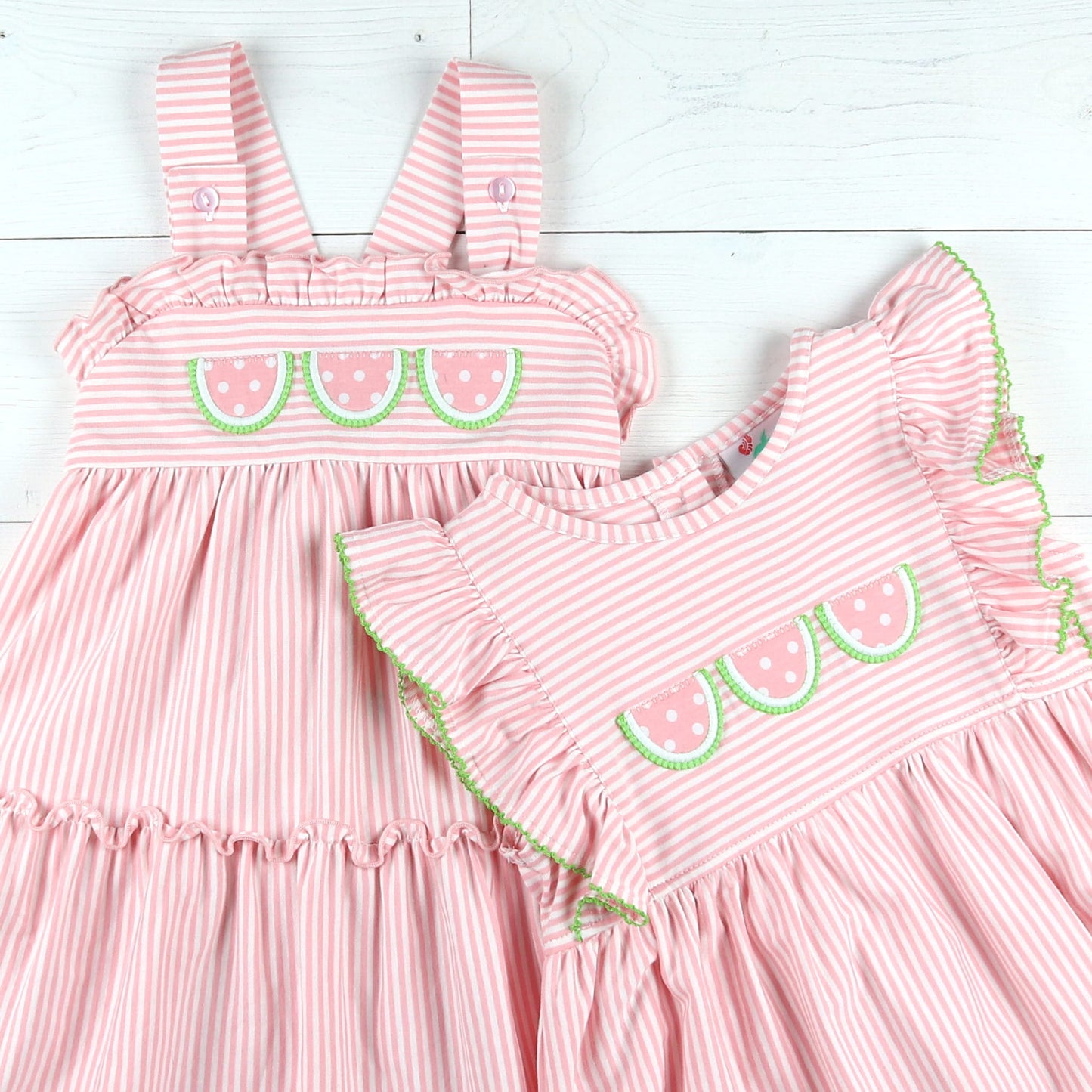 Girls Applique Bubble - Watermelons