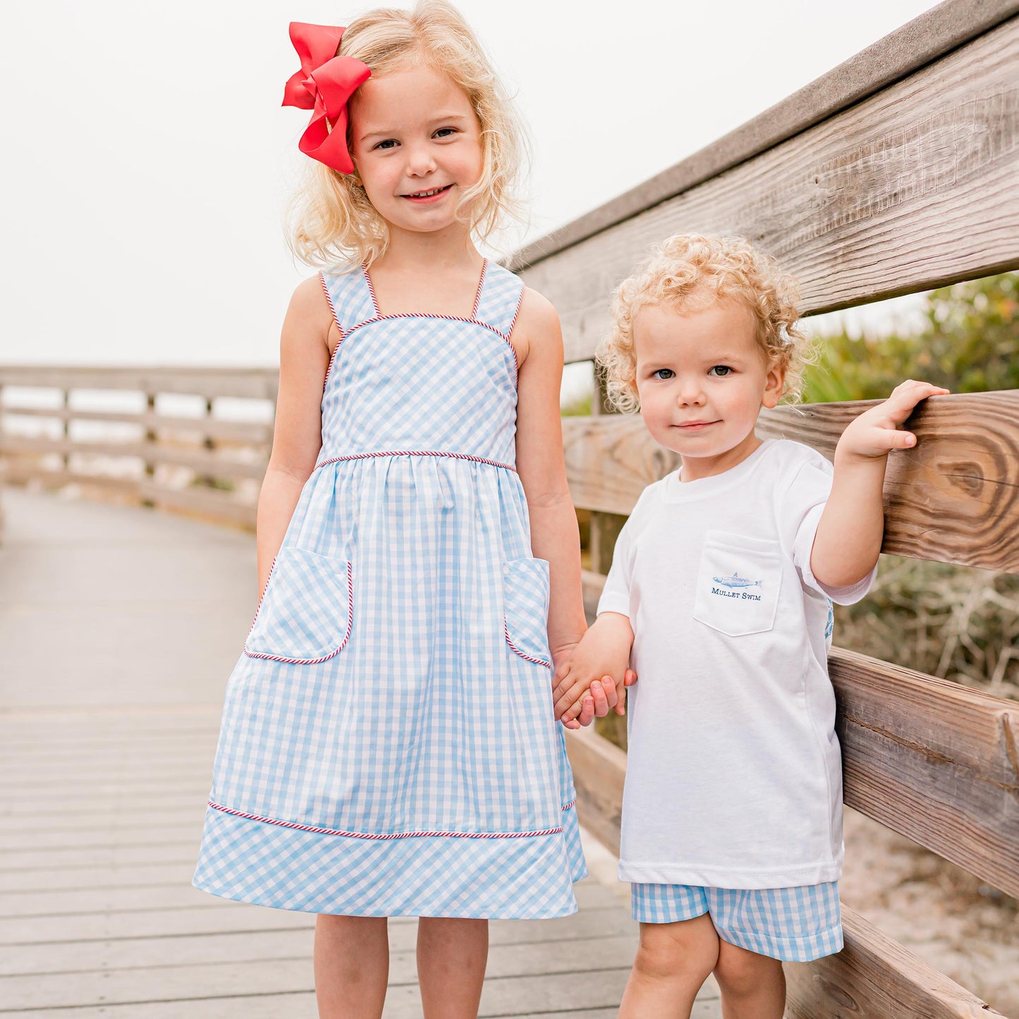 Red, White, Blue Boy's Pocket T