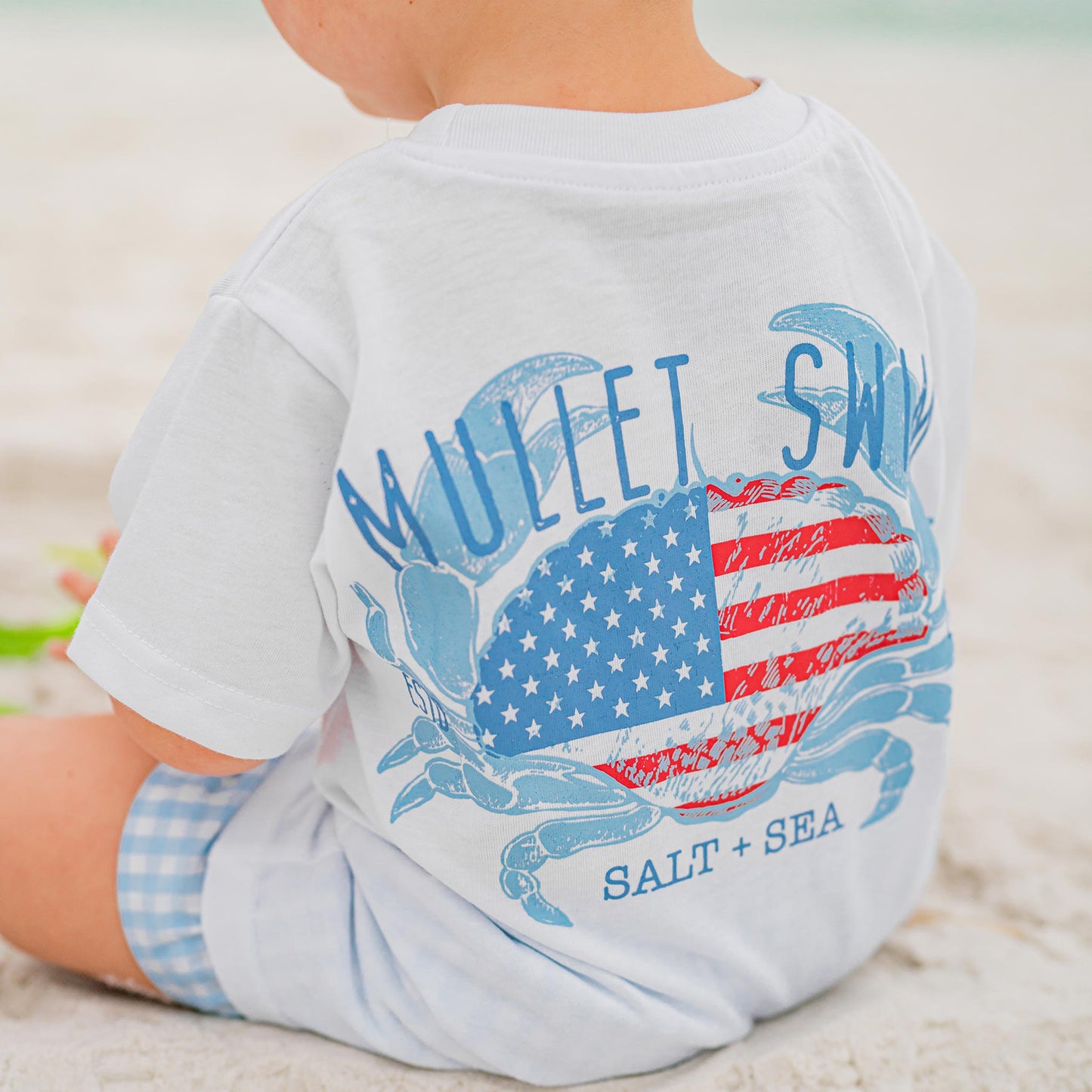 Red, White, Blue Boy's Pocket T