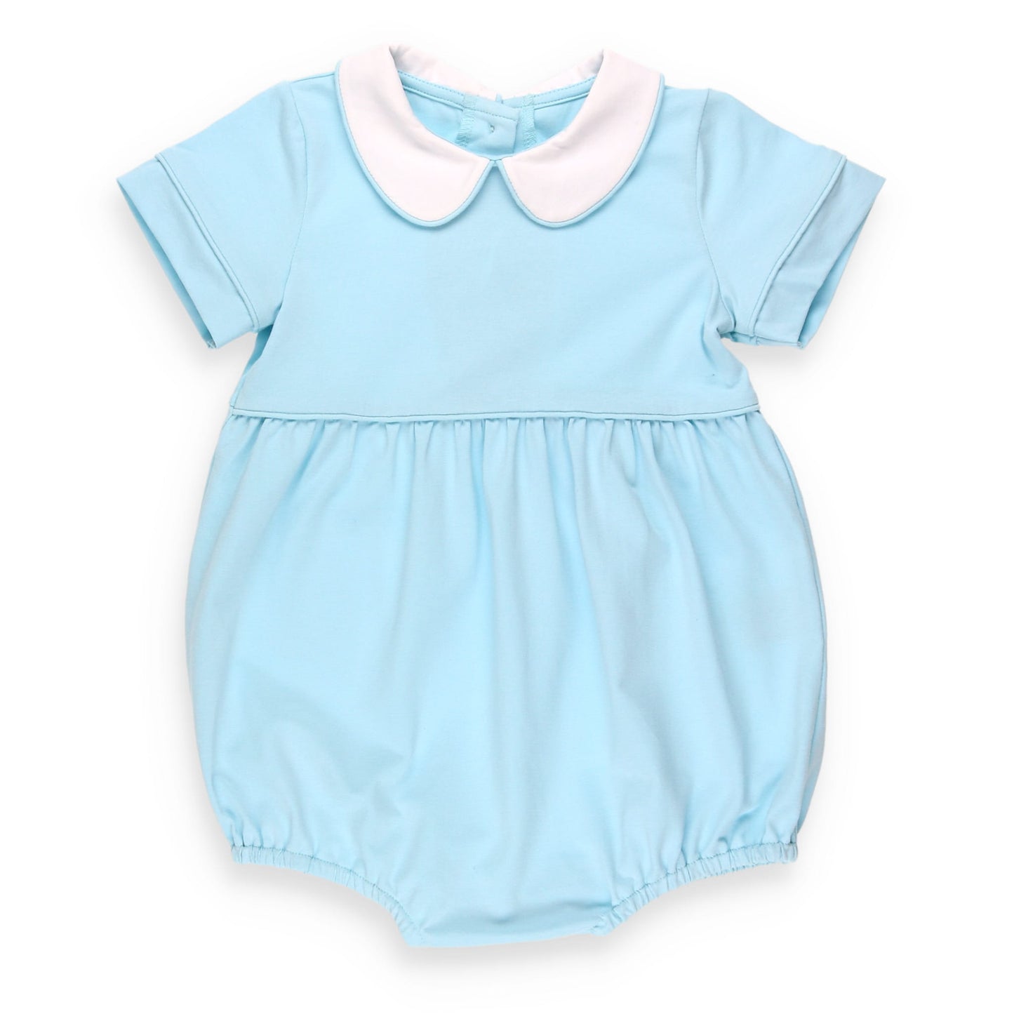 Briggs Blue Knit Romper Bubble