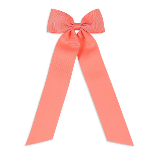 Light Coral Birdie Hair Bow