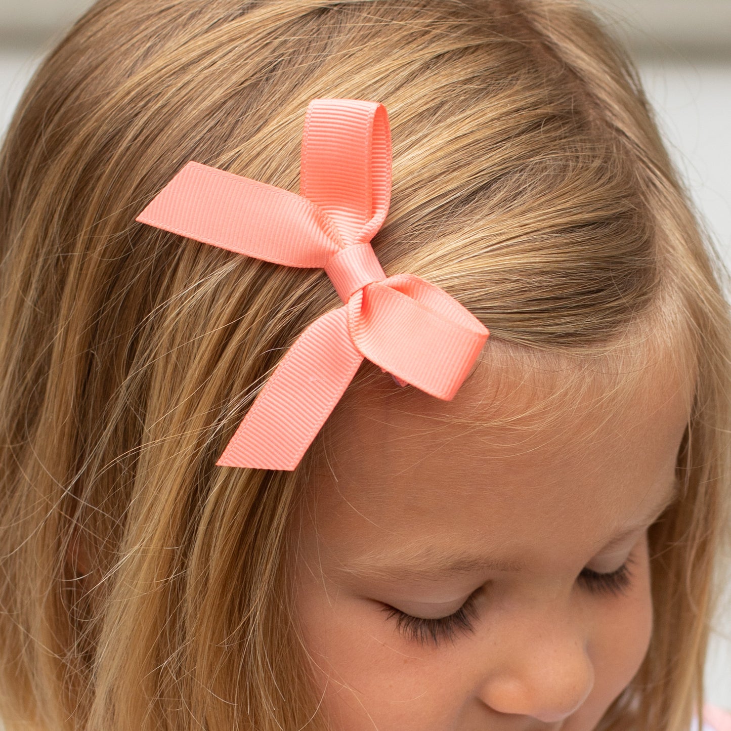 Light Coral Bitty Bow