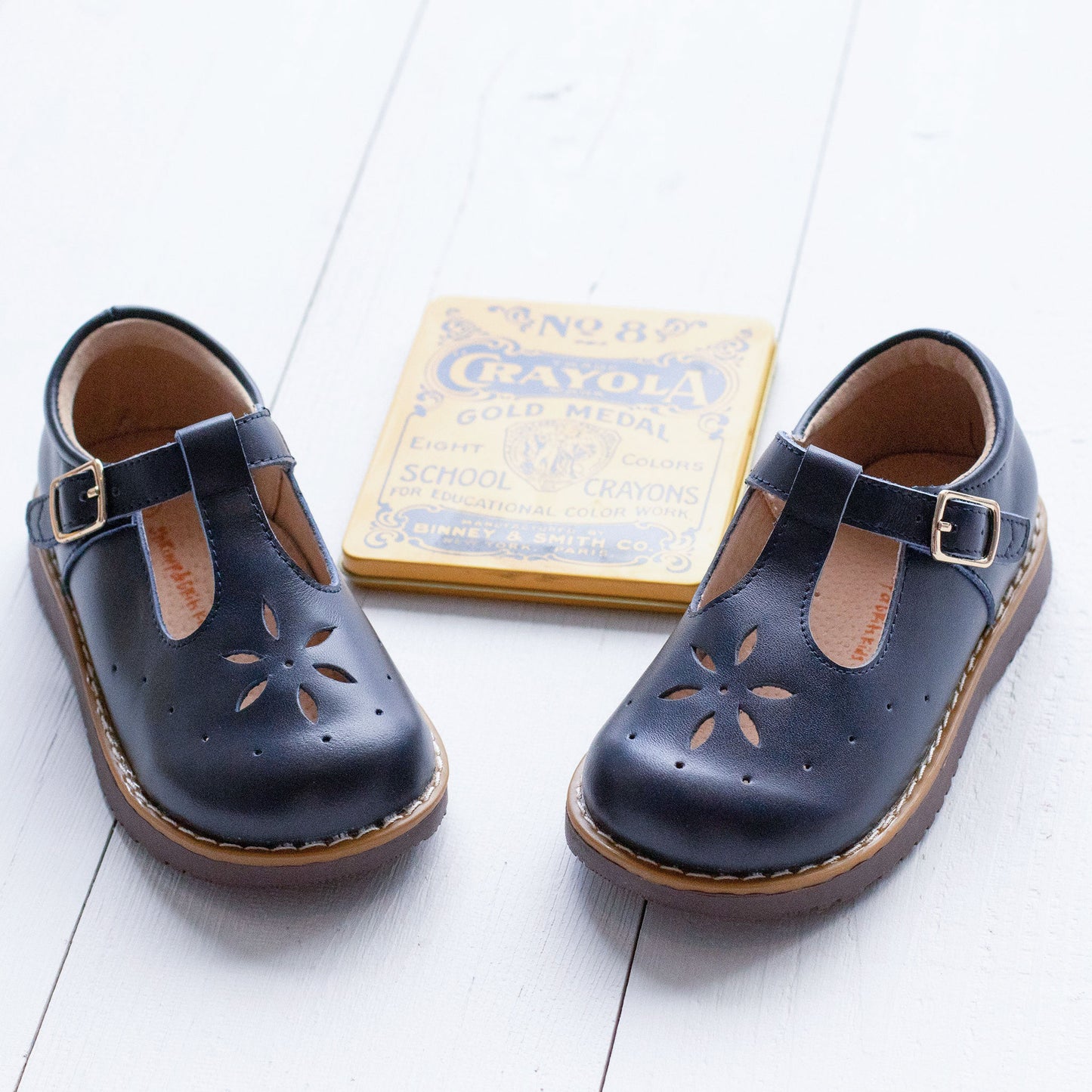 Navy T-Strap Mary Janes