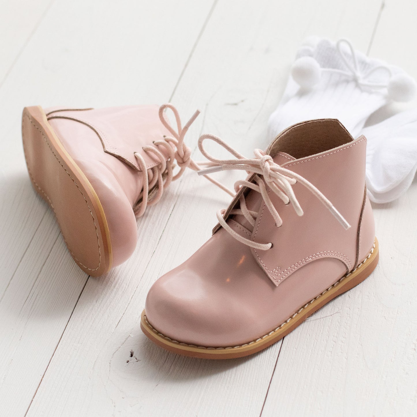 Pink Grayson Booties - Runs Small
