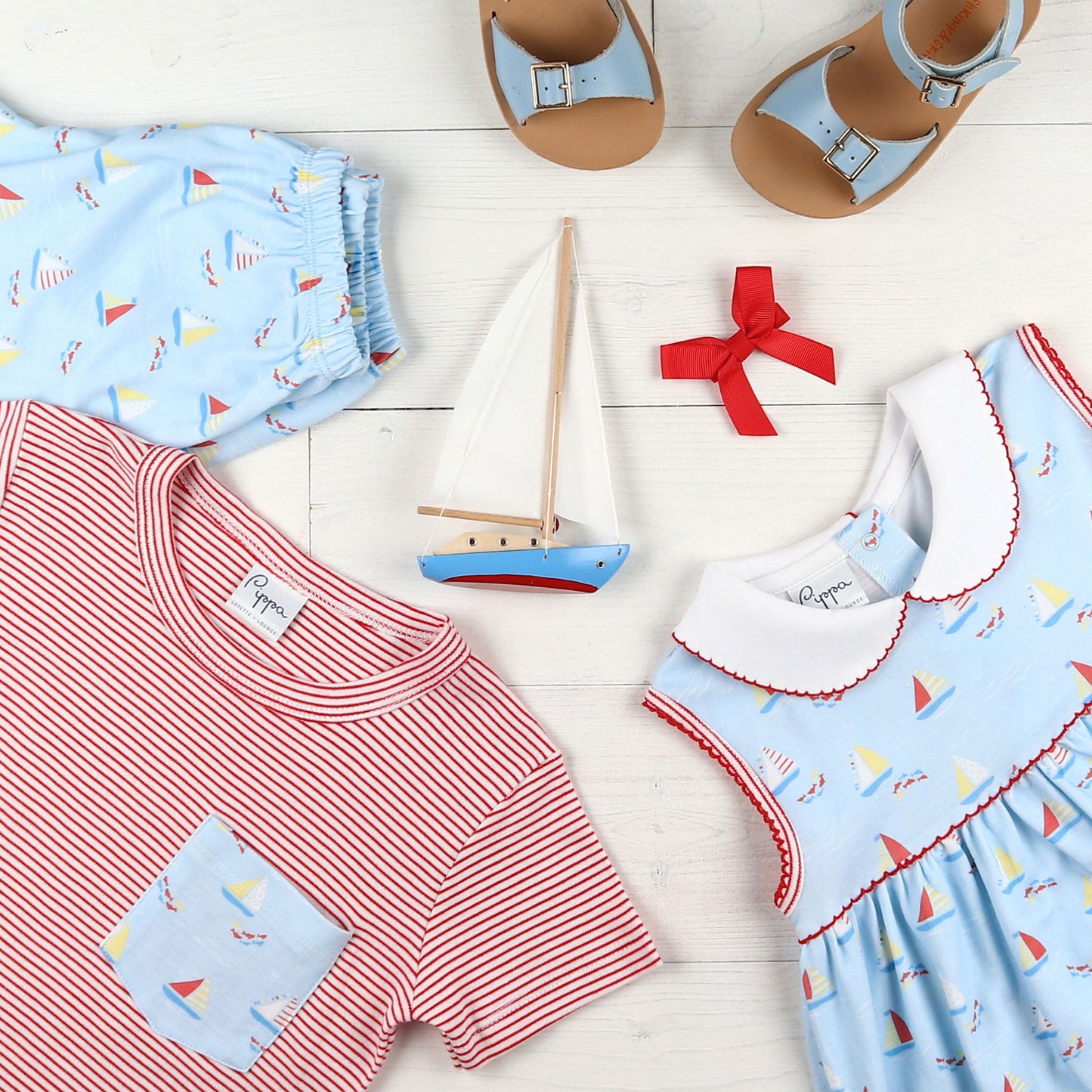 Set Sail Pima Collar Dress