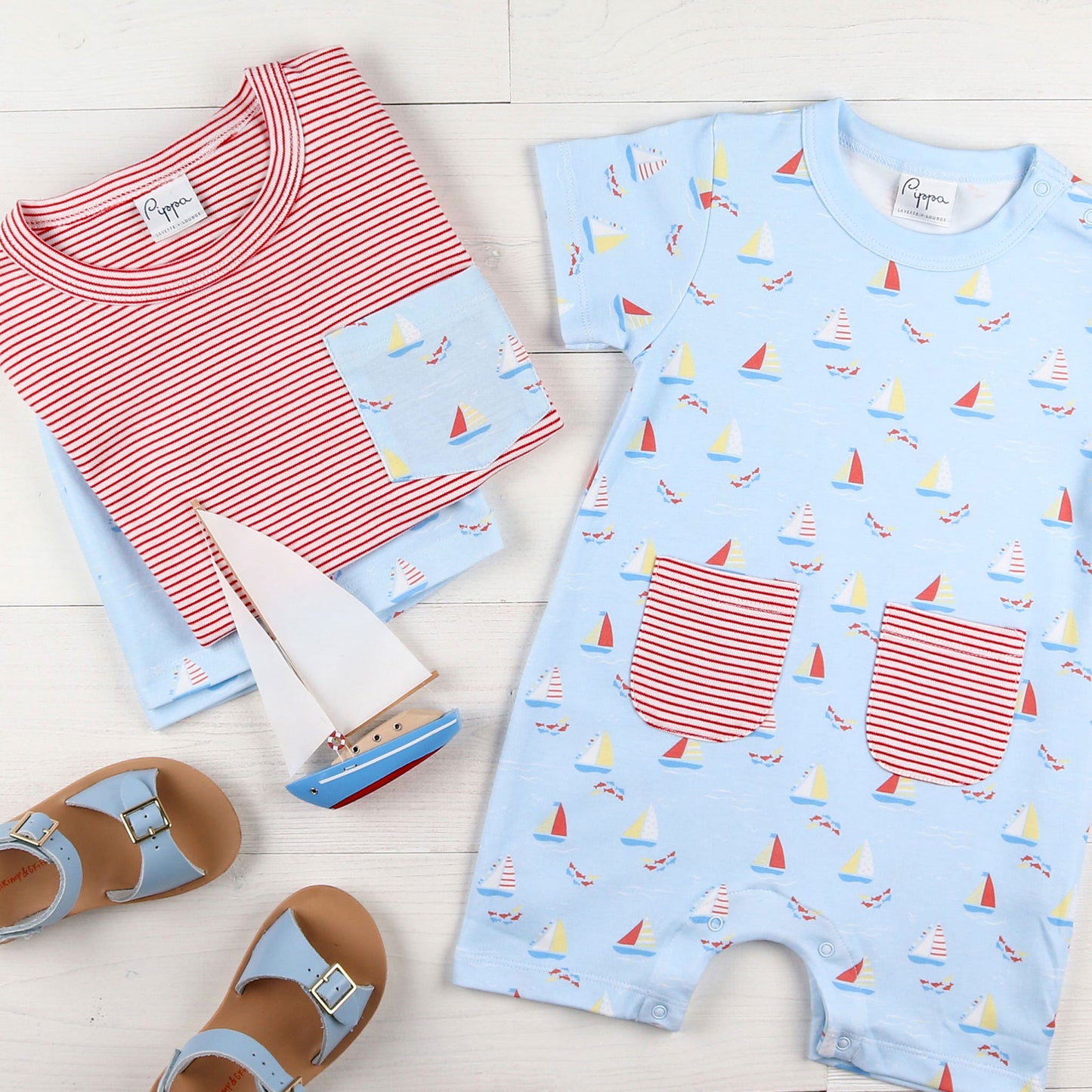 Set Sail Pima T Shirt Set