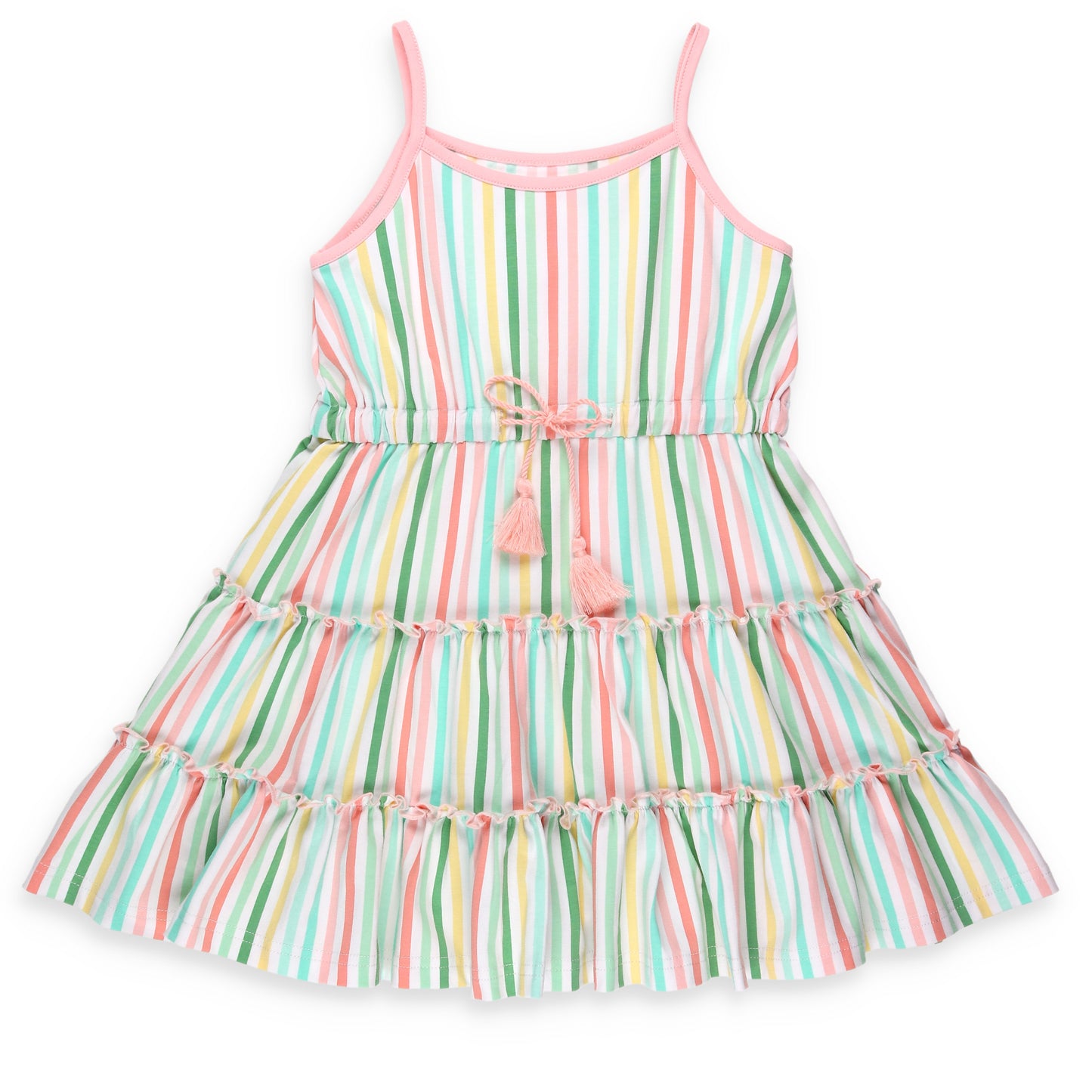 Beach Club Stripe Tier Dress