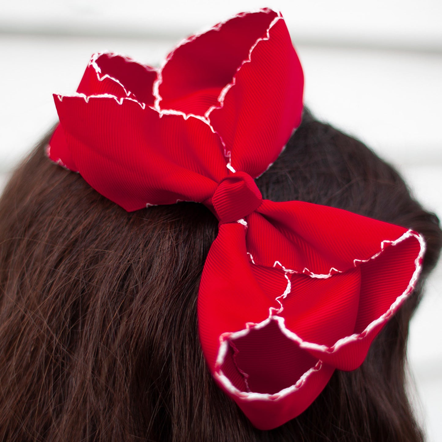 Red Moon Stitch Biggie Bow