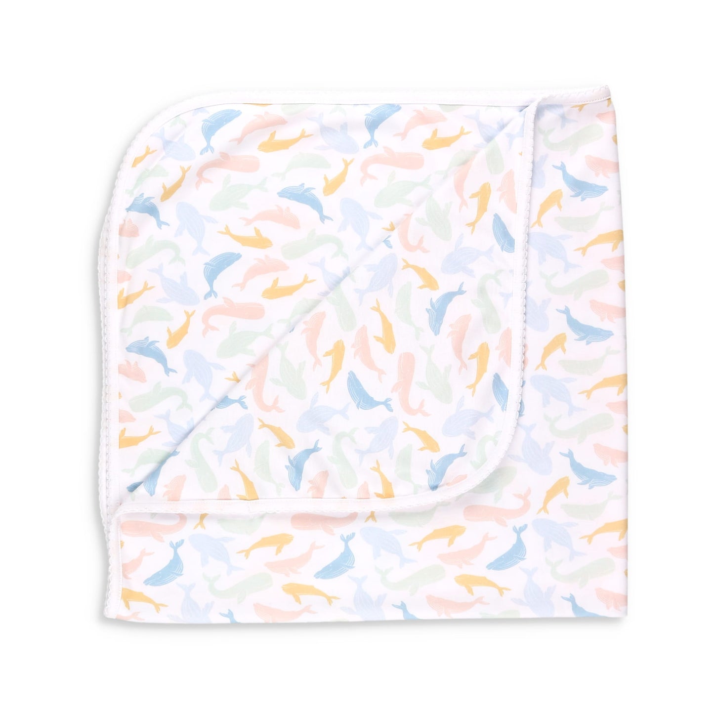 Colorful Whale Baby Blanket