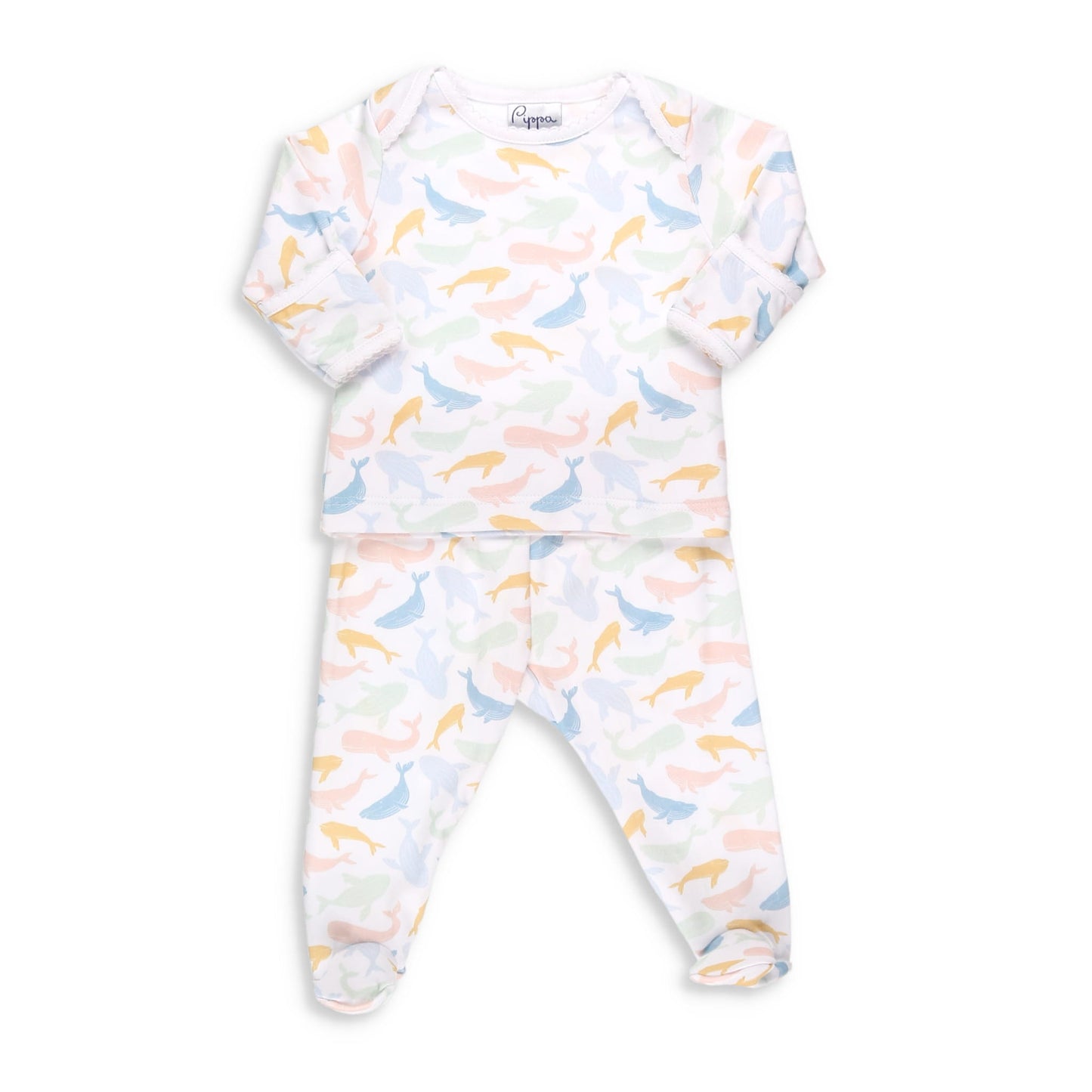 Colorful Whale Pima Lounge Set