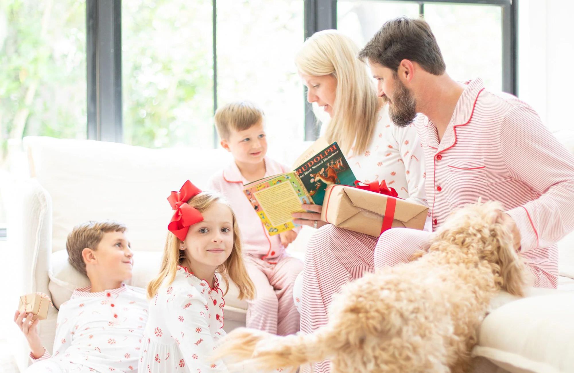 Fuzzy Christmas Pajama Pants Family Baby Kids Matching Pajamas for