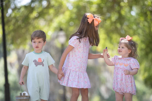 Sibling matching pumpkin patch outfits