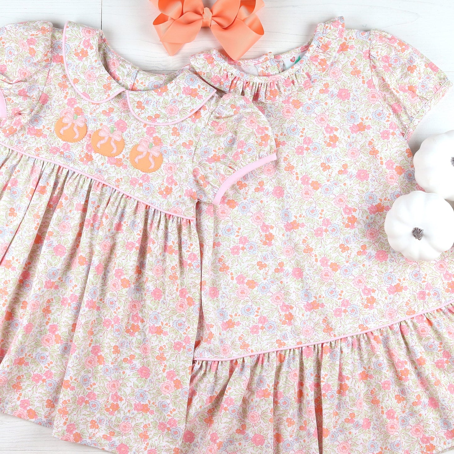 Autumn Pumpkin Dress boutique children's clothing