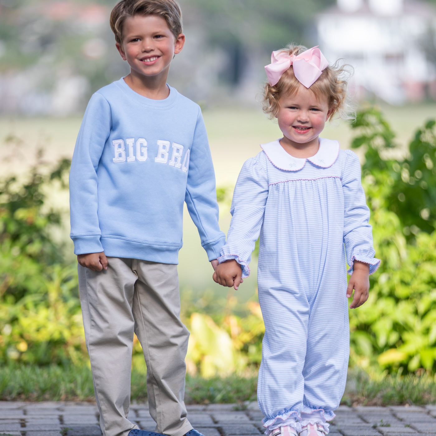 Big Bro Sweatshirt styled as a matching boys look