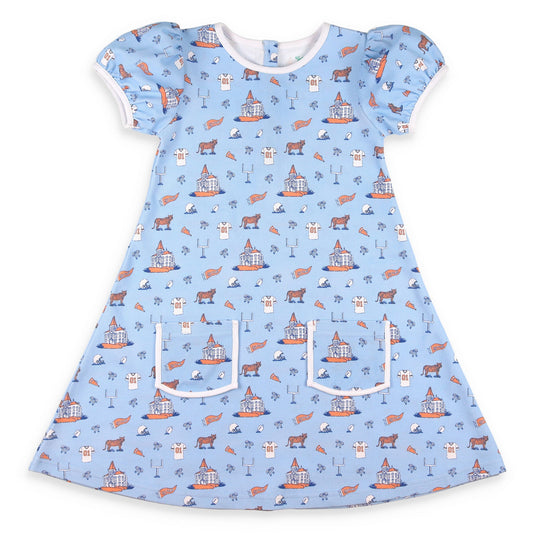 Front view of Blue Spirit Dress