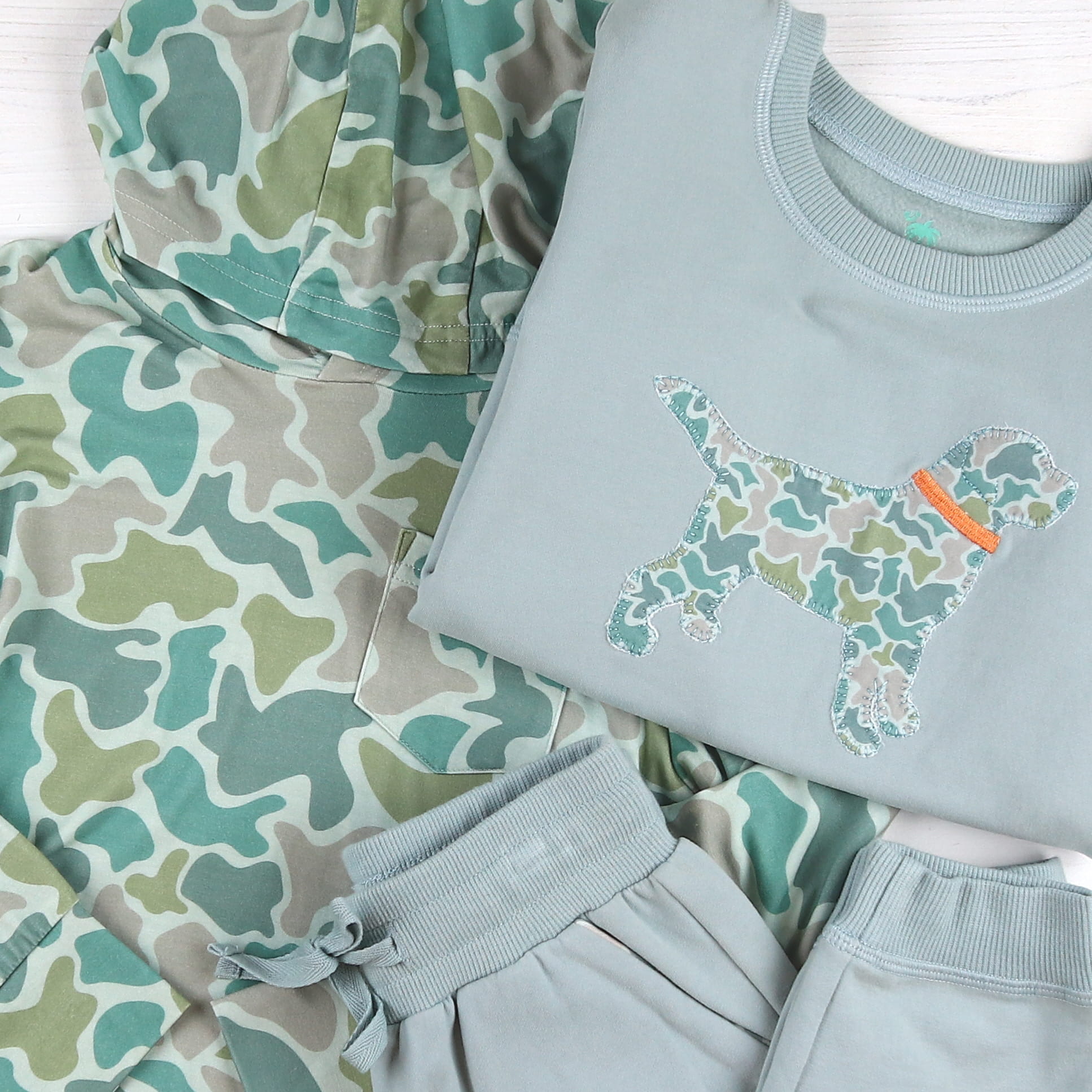 Camoflage Bamboo Hoodie Labrador Swear Set