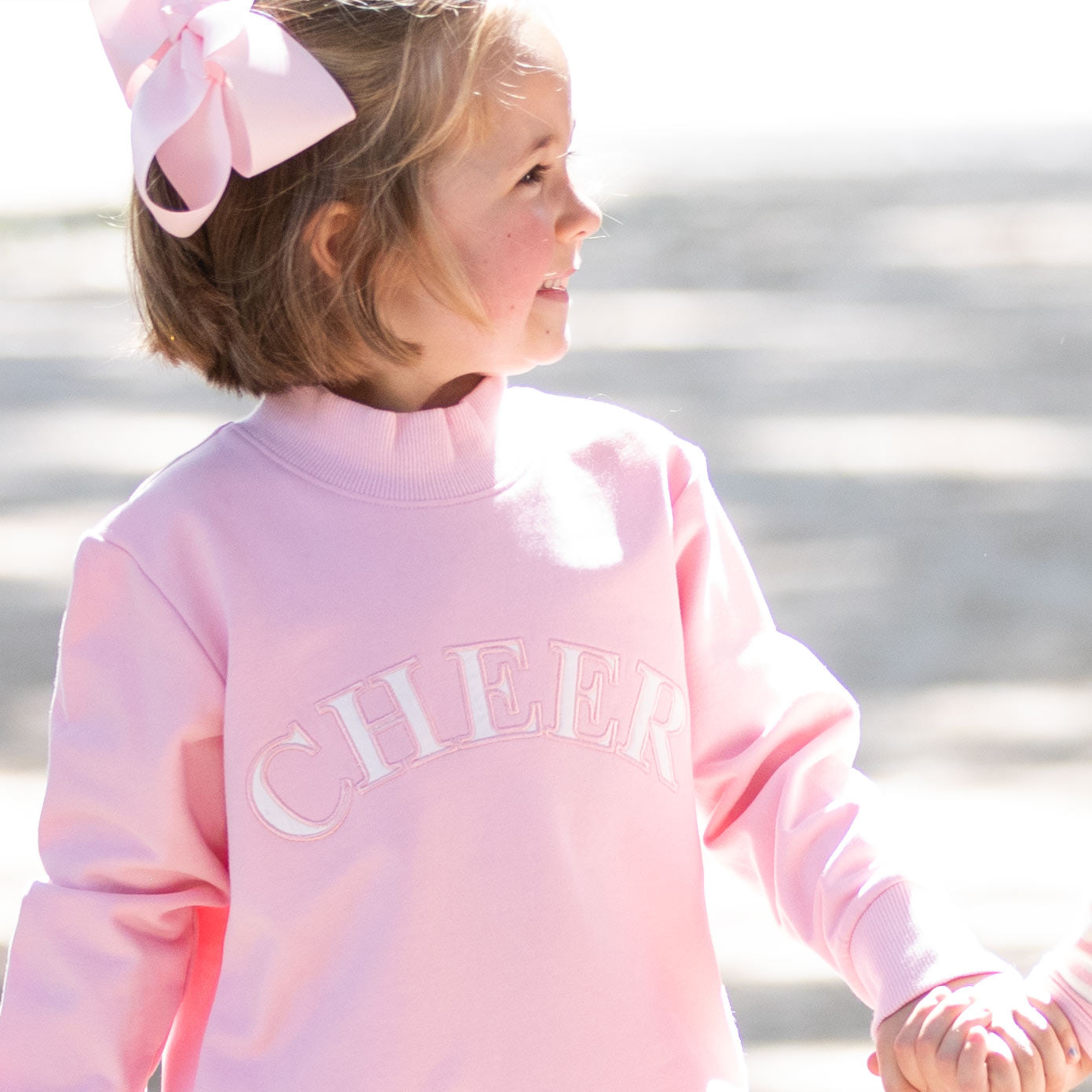 Close-up of Cheer Sweatshirt Close