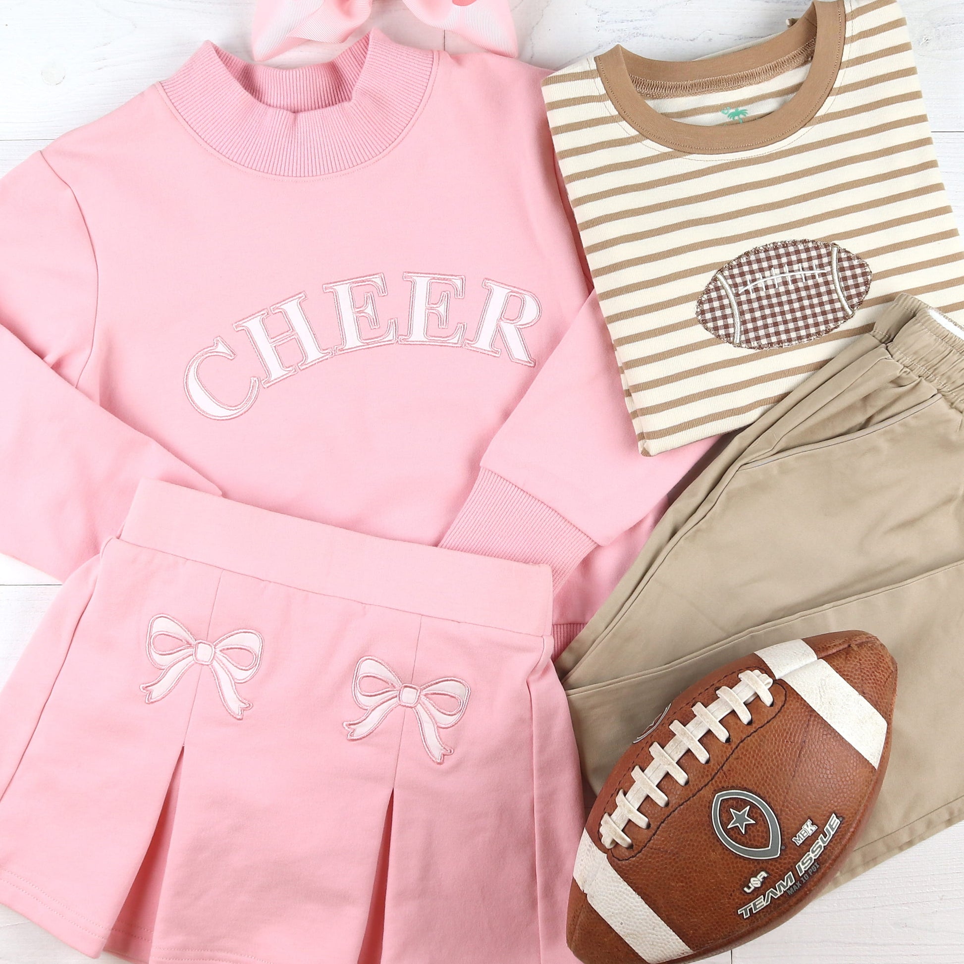Cheer Sweatshirt Bow Skirt Friday Night Light Shirt