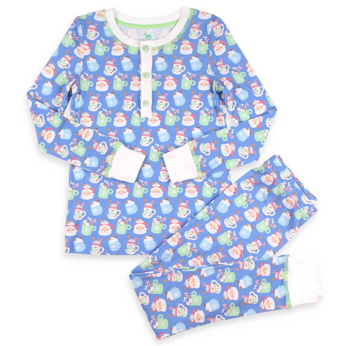 Cozy Cocoa Blue Bamboo Loungewear boutique children's clothing