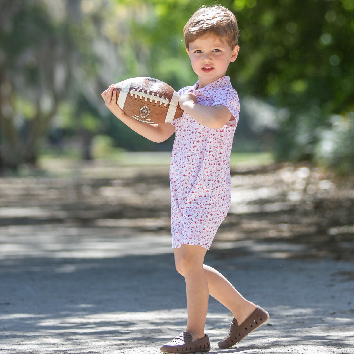 Model wearing Elephant Spirit Romper