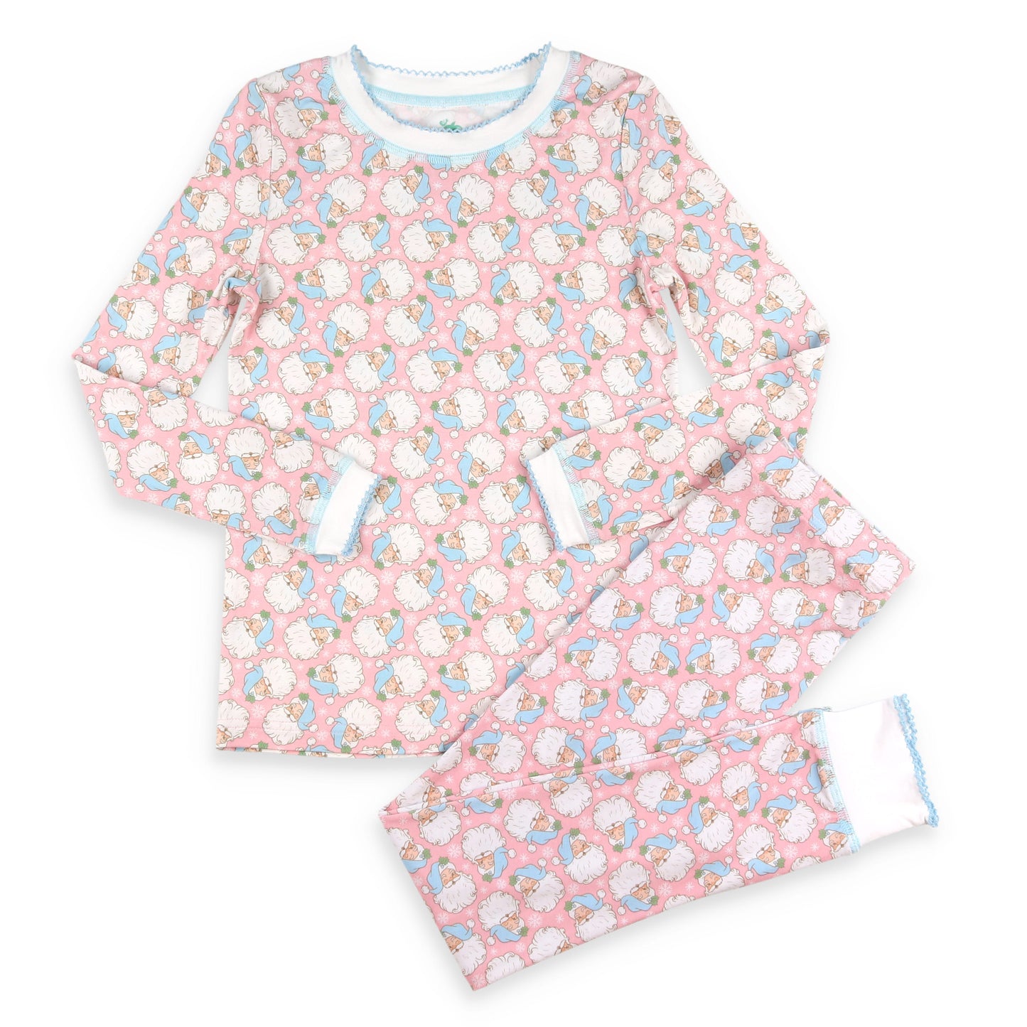Holly Jolly Pink Bamboo Loungewear boutique children's clothing