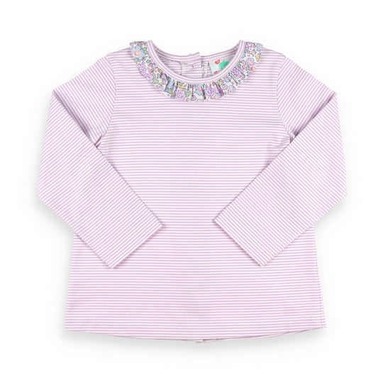 Lavender Ruffle Top