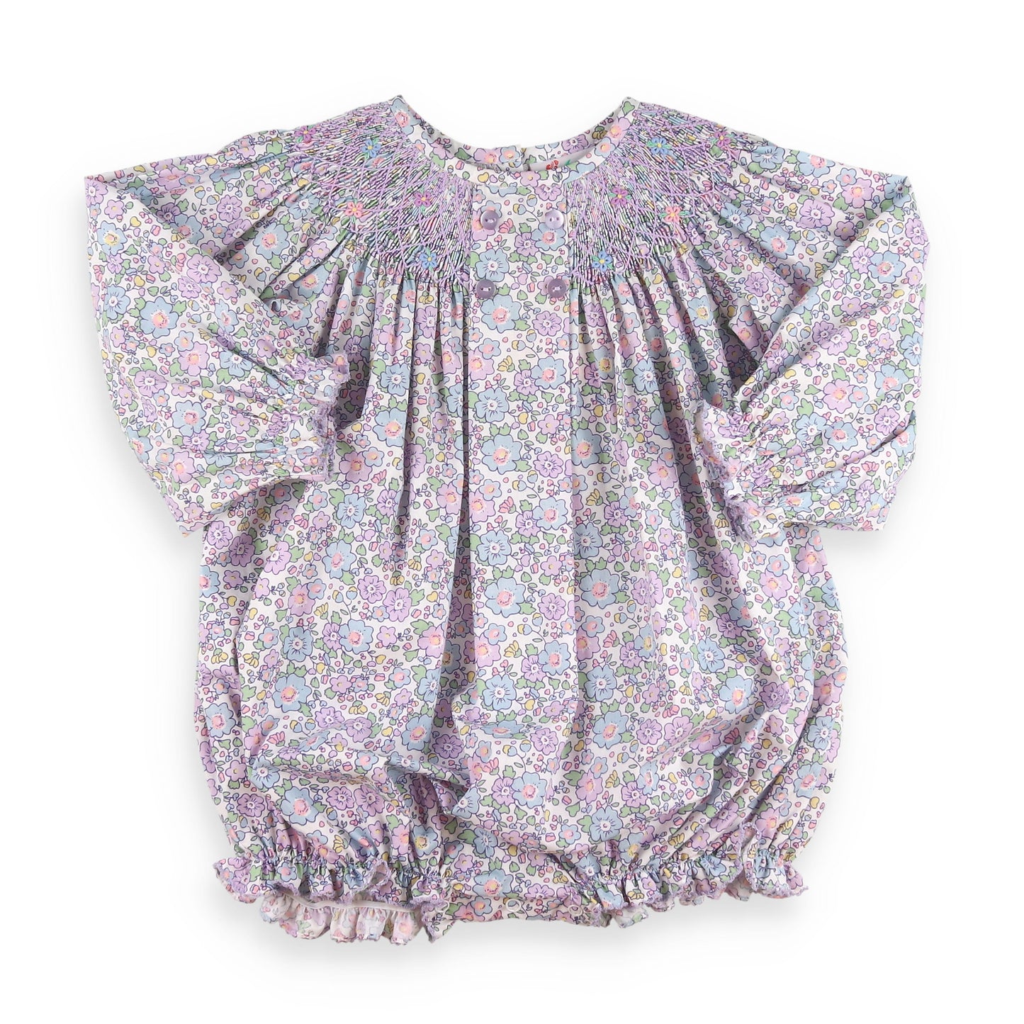 Lavender Smocked Bubble