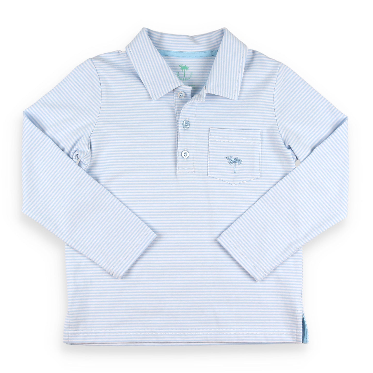 Light Blue Stripe Polo