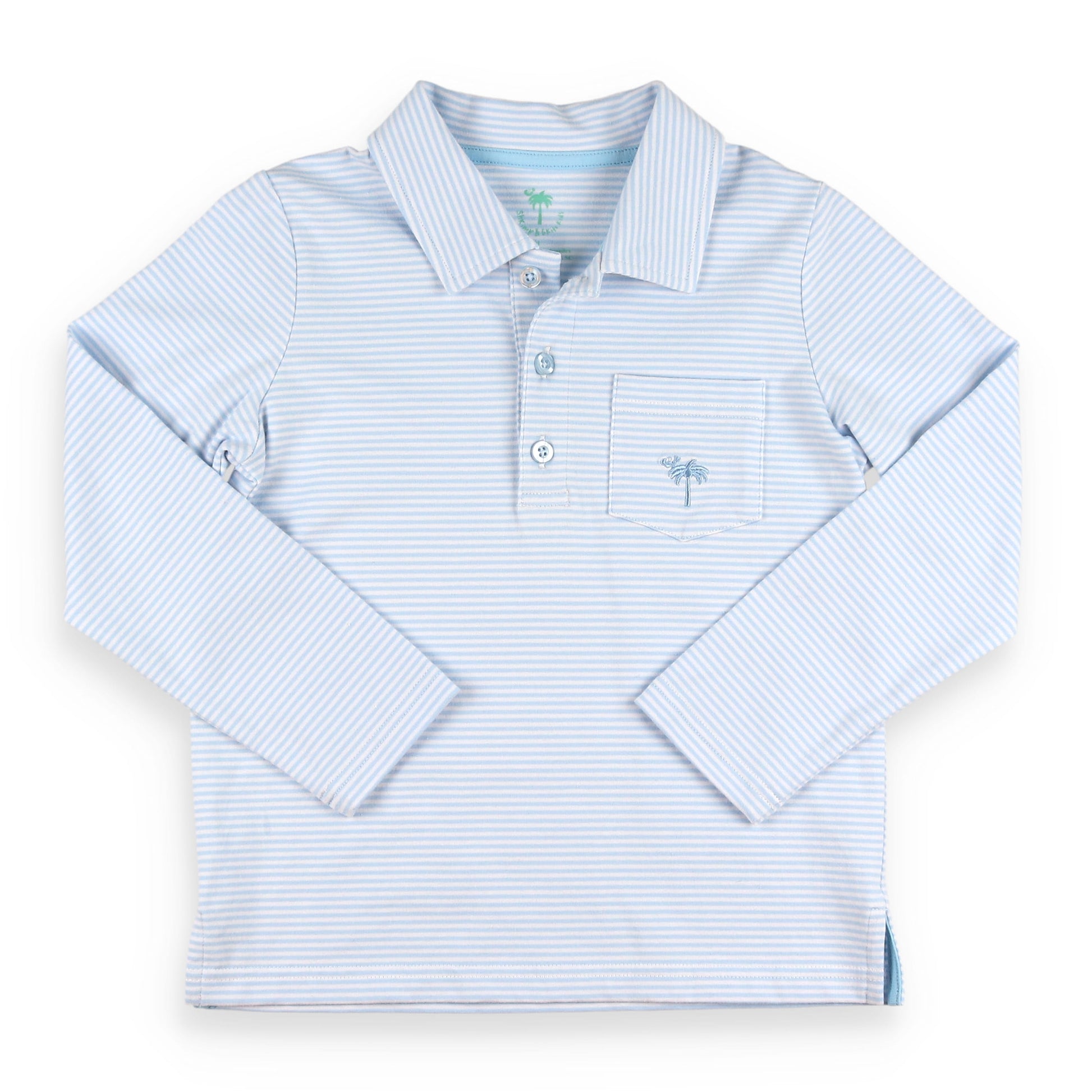 Light Blue Stripe Polo