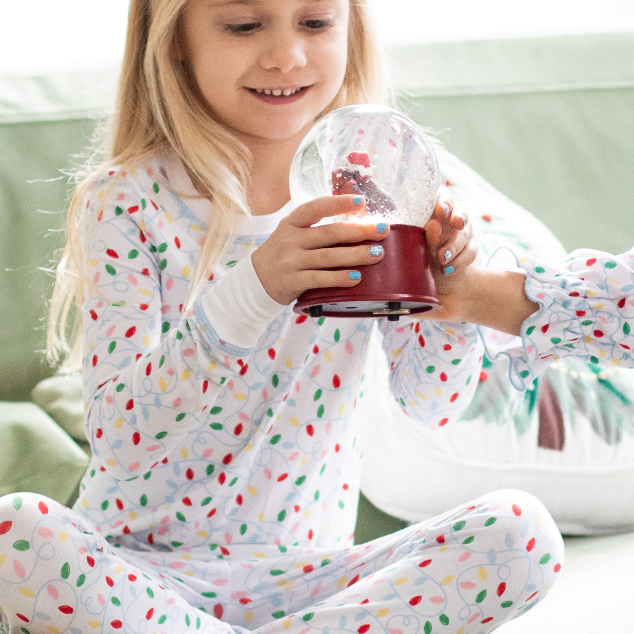 Close-up detail of Merry Bright Bamboo Loungewear