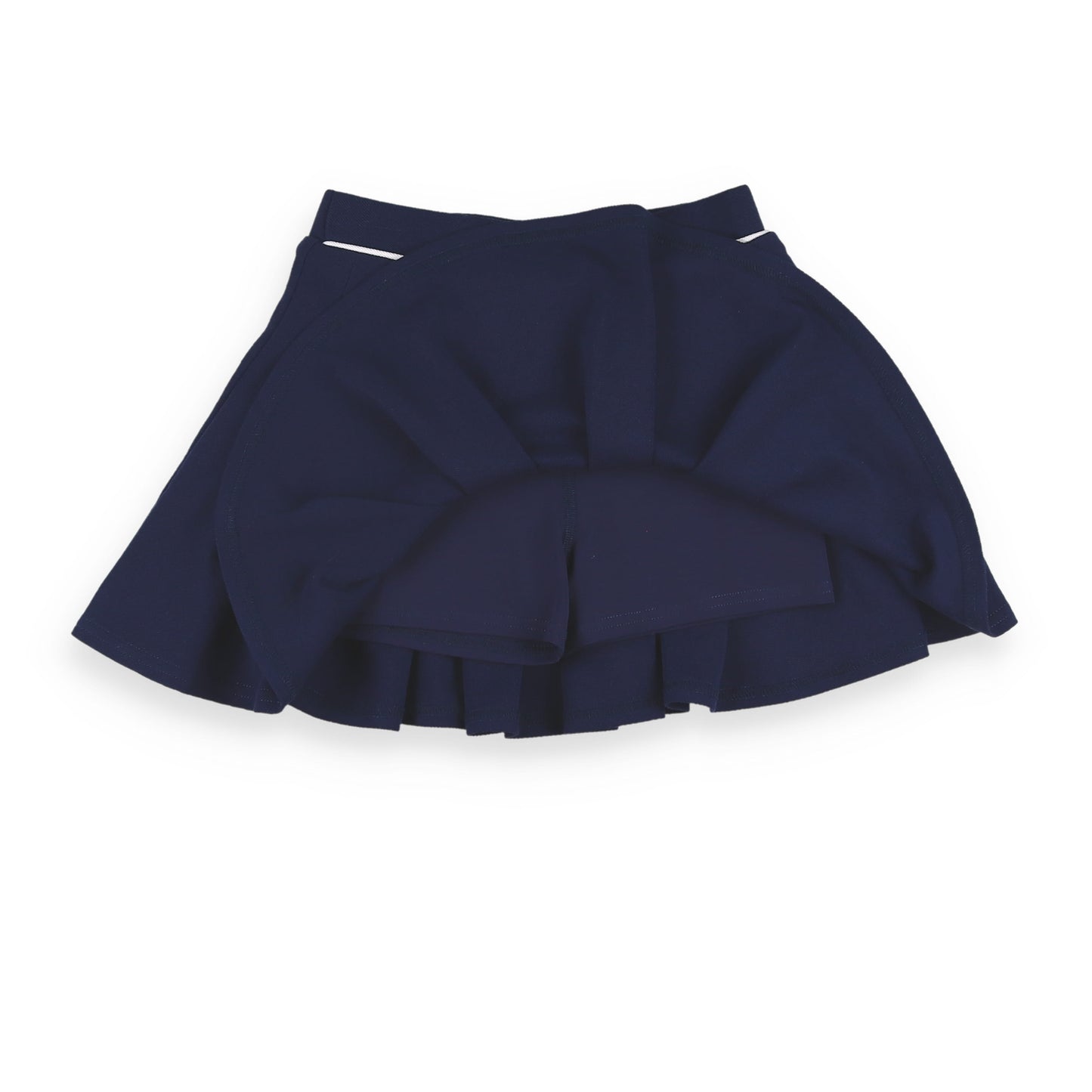 Navy Pique Knit Skort - Navy Pique Knit Skort Short