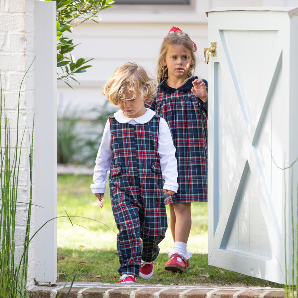 Navy Tartan Longall