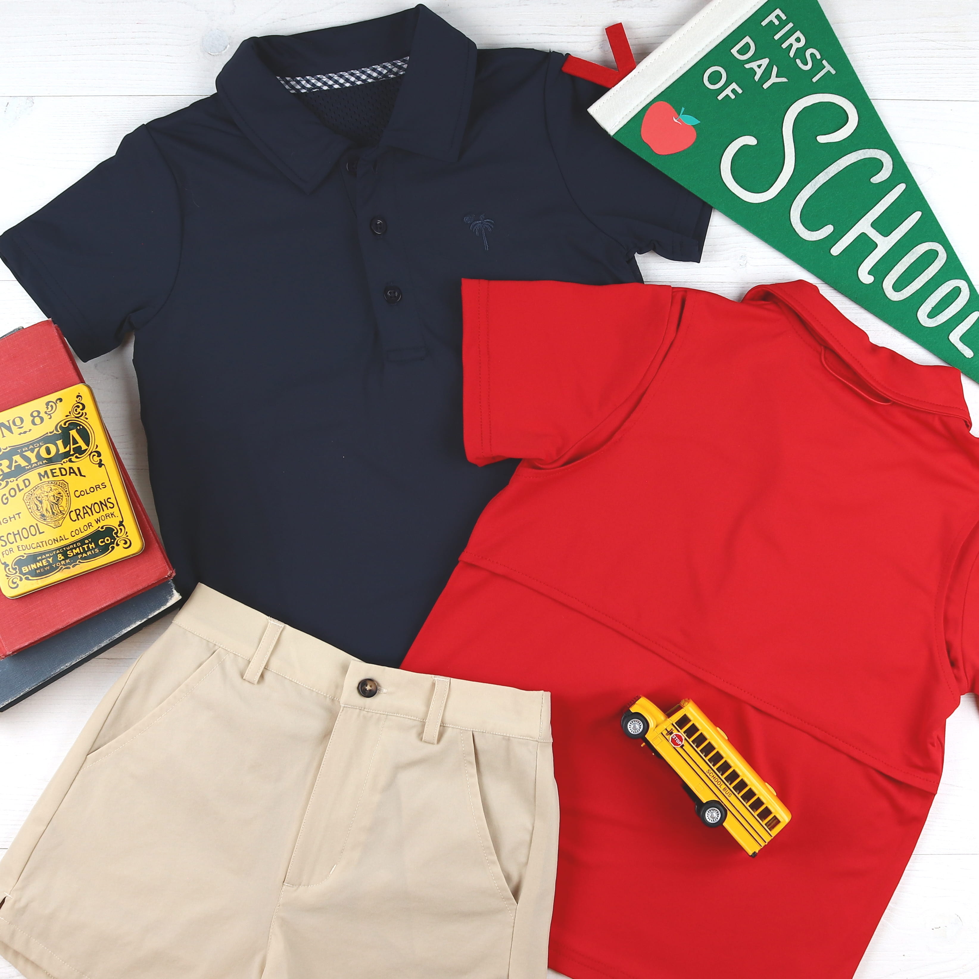 Navy Performance Polo - Performance Polo Boys 2