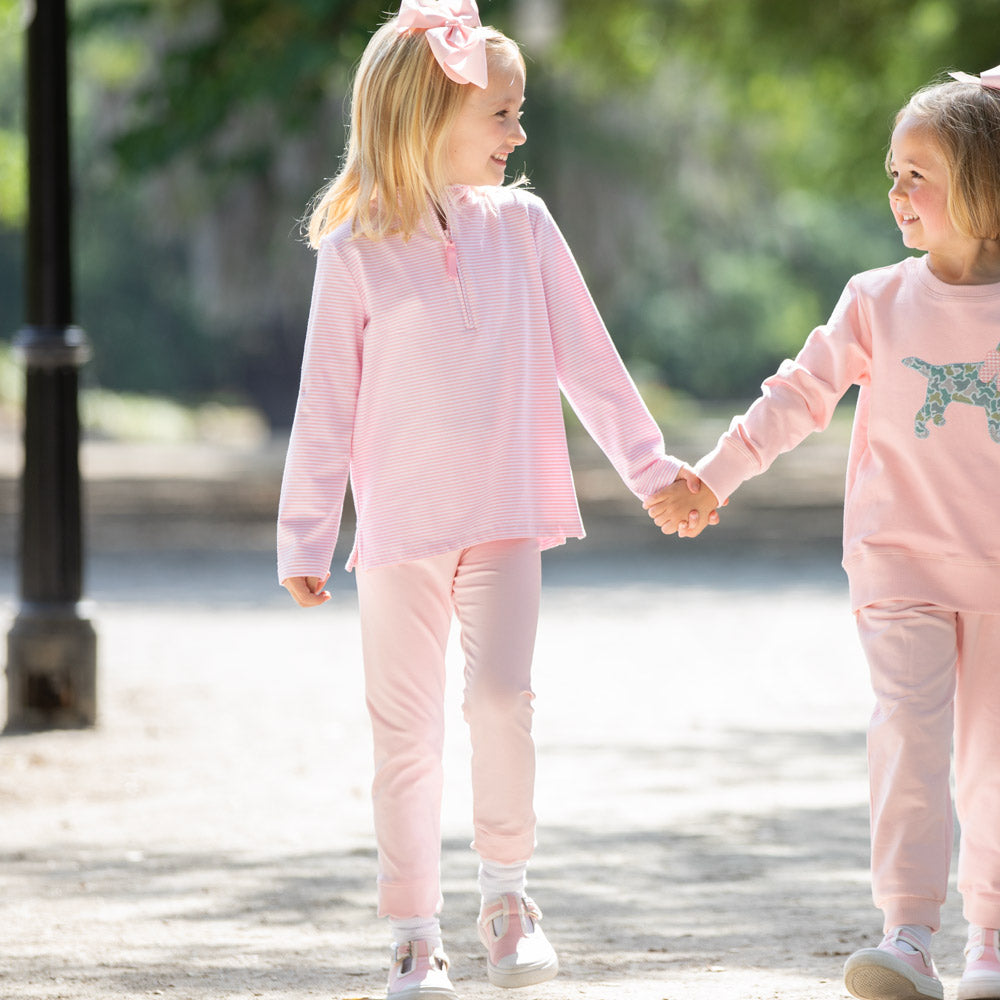 Petal Pink Scallop Leggings