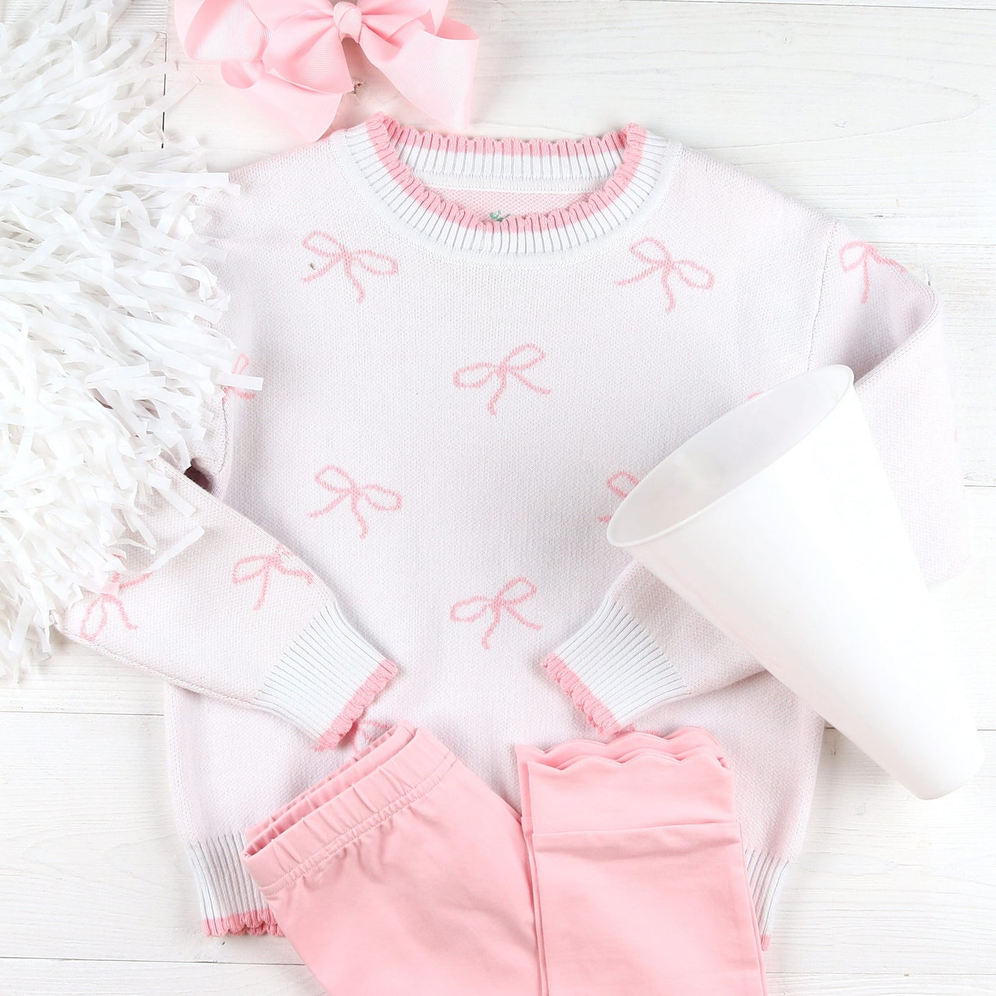 Pink Bow Sweater