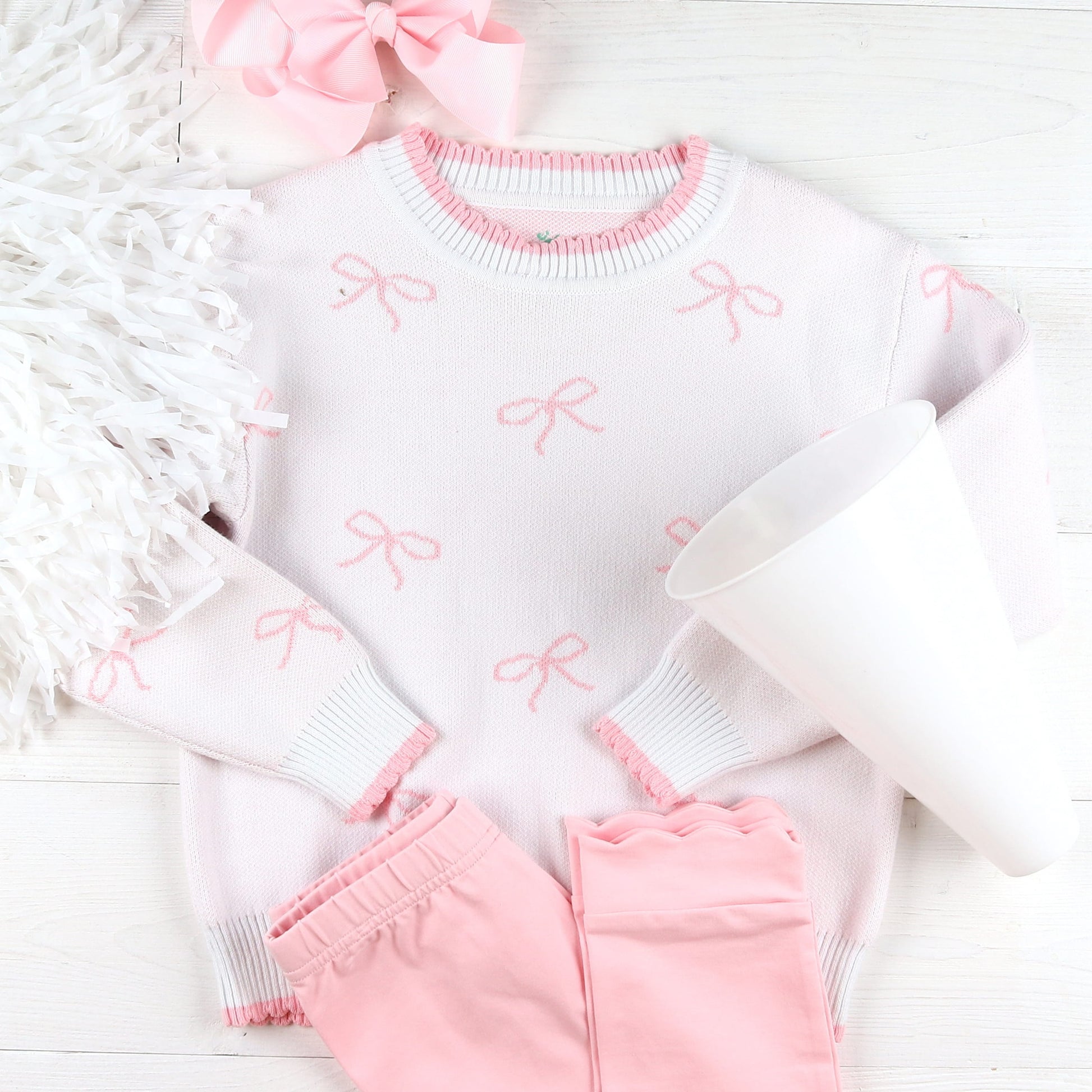 Pink Bow Sweater