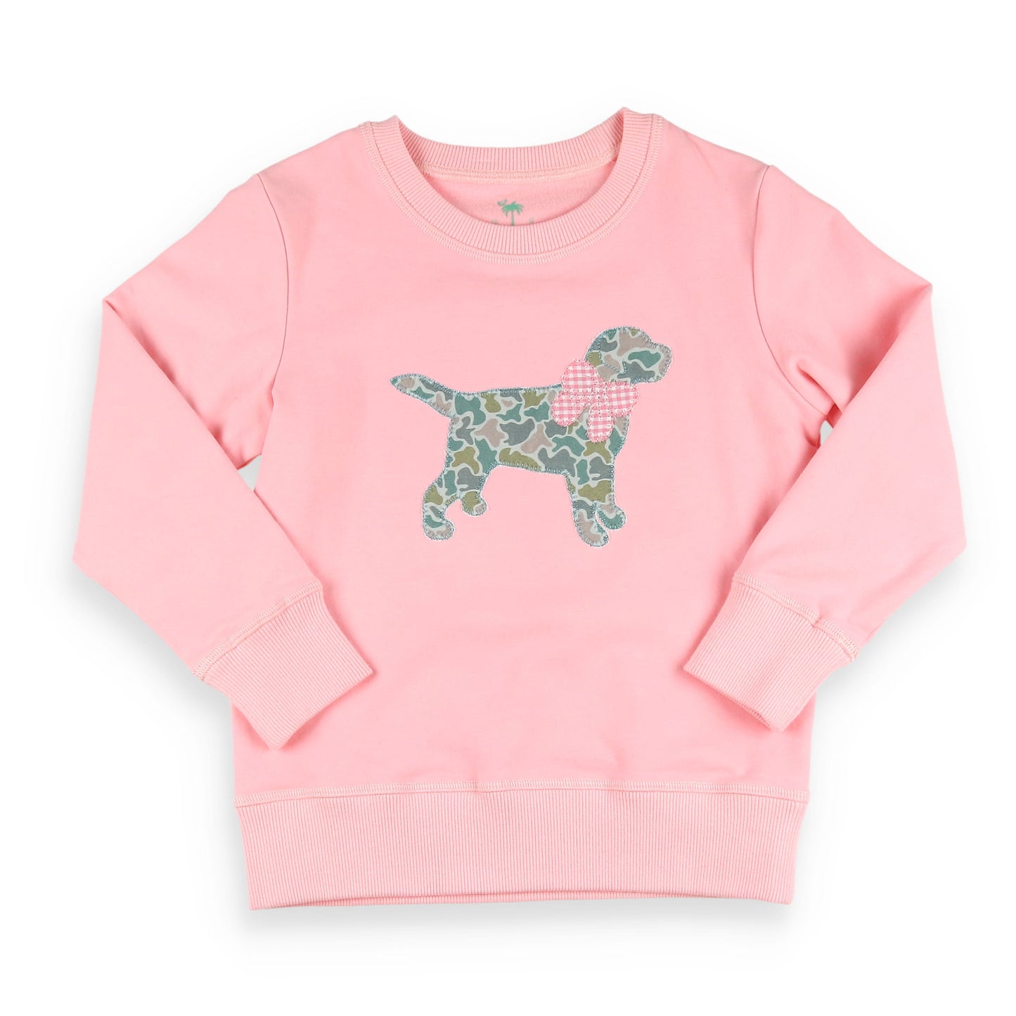 Pink Camoflage Labrador Sweat Set Top